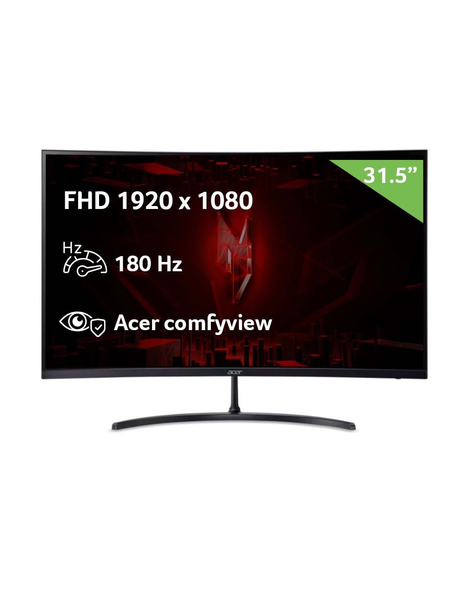 Monitor gamer Acer Nitro ED0 VA Full HD 31.5 pulgadas UM.JE0AA.317