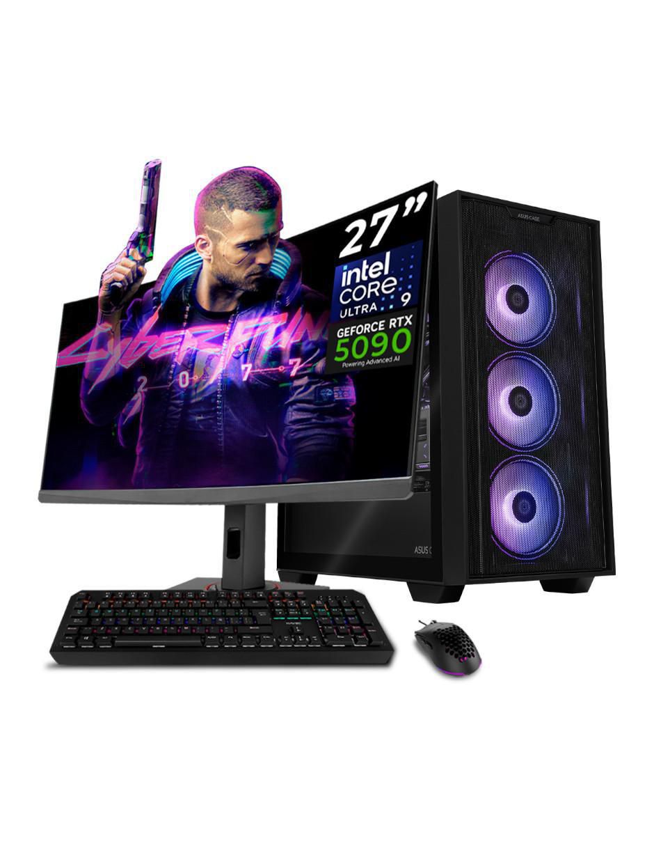 Computadora gamer XTPBAU964GB55090MA21B 27 pulgadas QHD Intel core ultra 9 285k NVIDIA GeForce RTX 5090 64 GB RAM 2 TB SSD