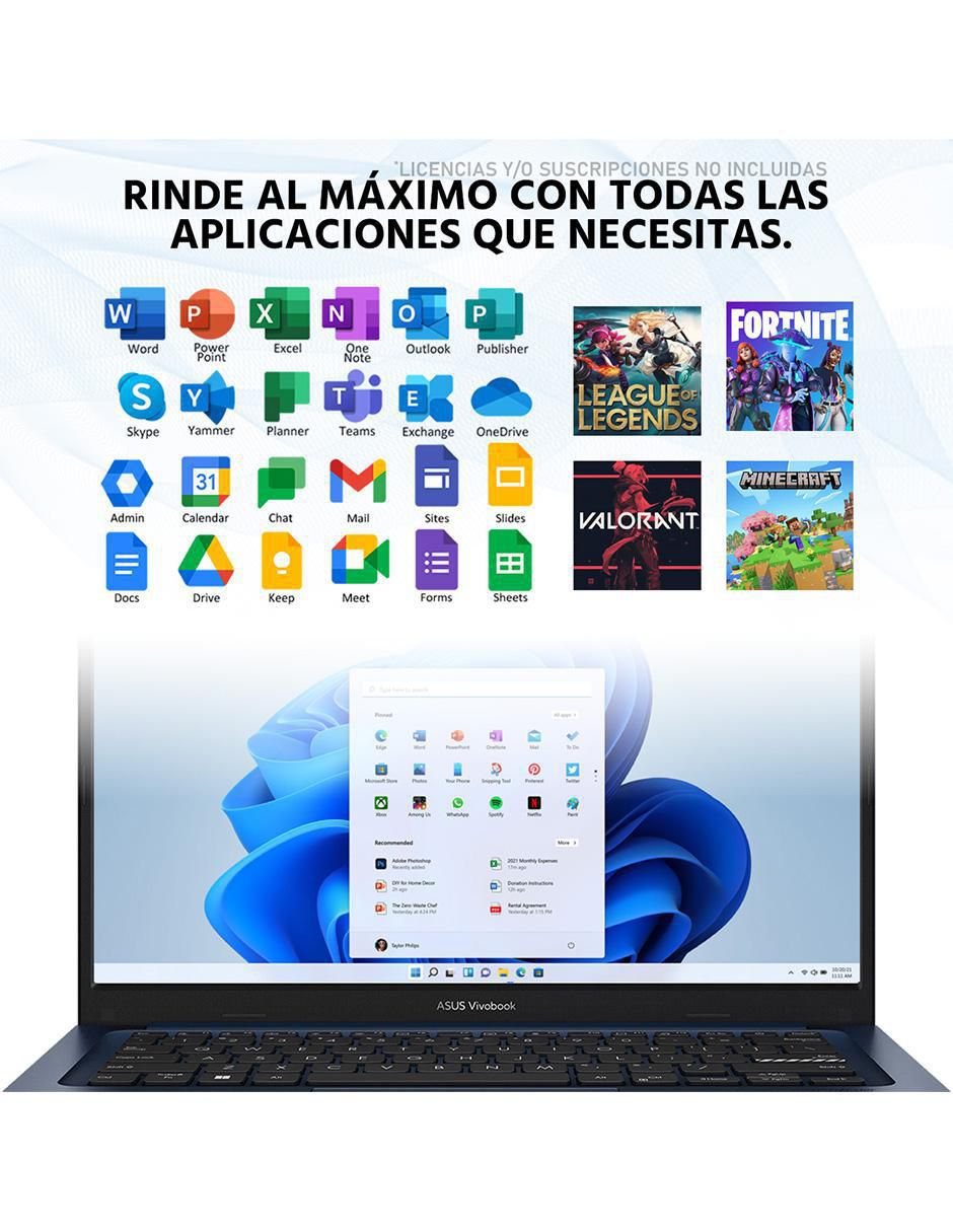 Laptop Vivobook 14 pulgadas Full HD Intel Core i5 Intel UHD 8 GB RAM 512 GB 5