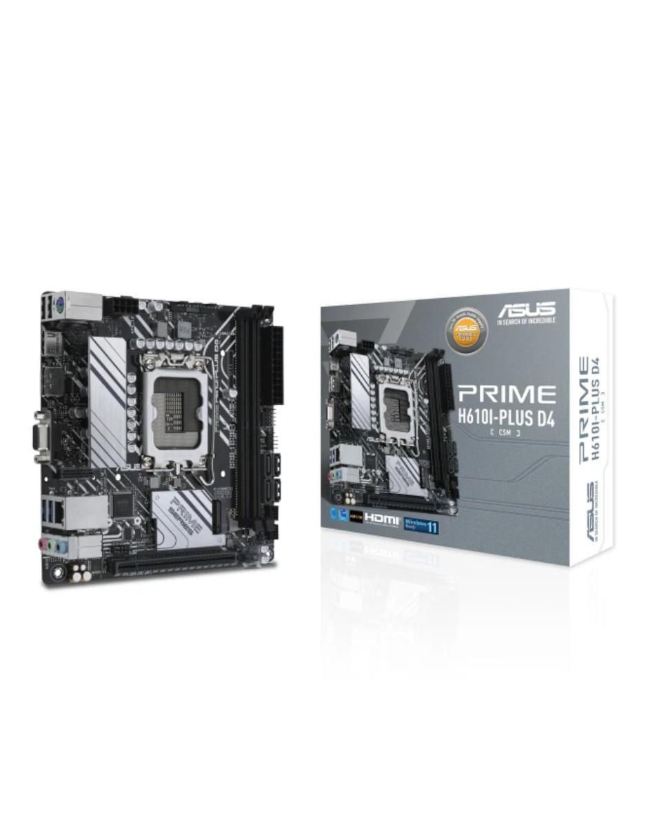 Tarjeta madre Prime H610I-Plus D4CSM compatible con procesador Intel 1