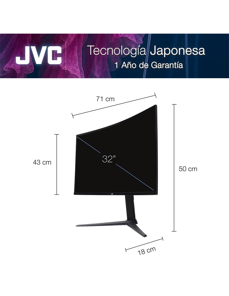 Monitor JVC Standard Full HD 32 pulgadas SI32G