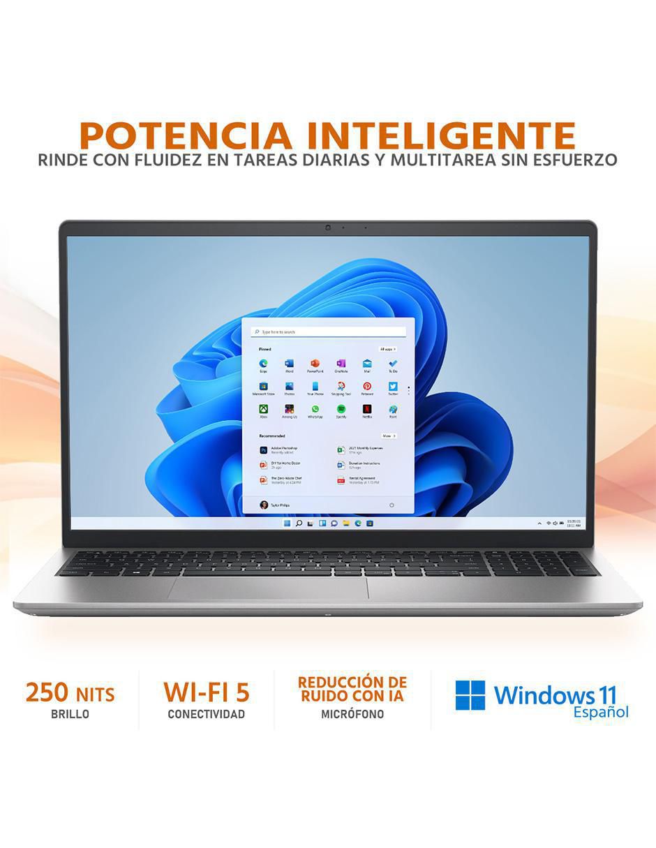Laptop Dell 15 15.6 pulgadas Full HD AMD Ryzen 5 AMD Radeon 8 GB RAM 512 GB SSD