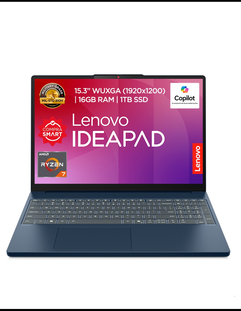Laptop Lenovo 83K700AXLM 15.3 pulgadas wuxga amd ryzen 7 integradas 16 GB Ram 1 TB SSD