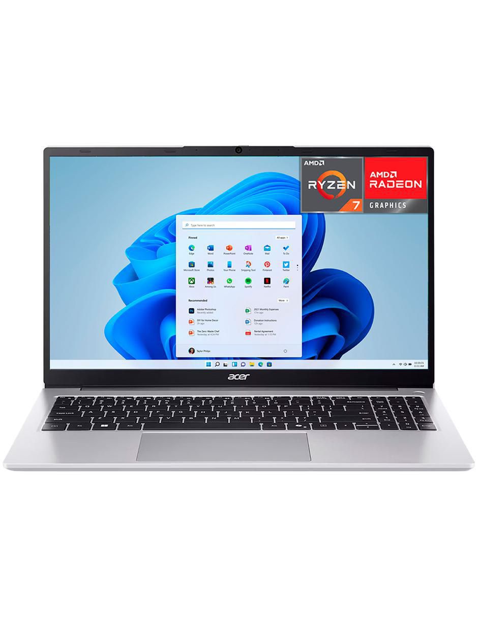 Laptop Aspire 3 15.6 pulgadas Full HD AMD Ryzen 7 AMD Radeon Graphics 16 GB RAM 512 GB SSD 1