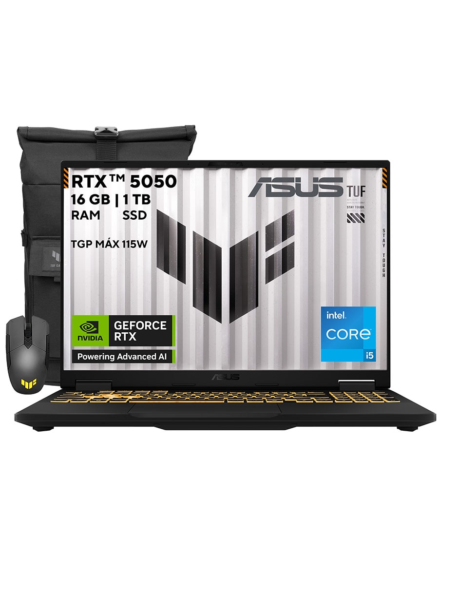 Laptop gamer Asus FX608JHR-RV147W 16 pulgadas WUXGA Intel Core i5 NVIDIA GeForce RTX 5050 16 GB RAM 1 TB SSD
