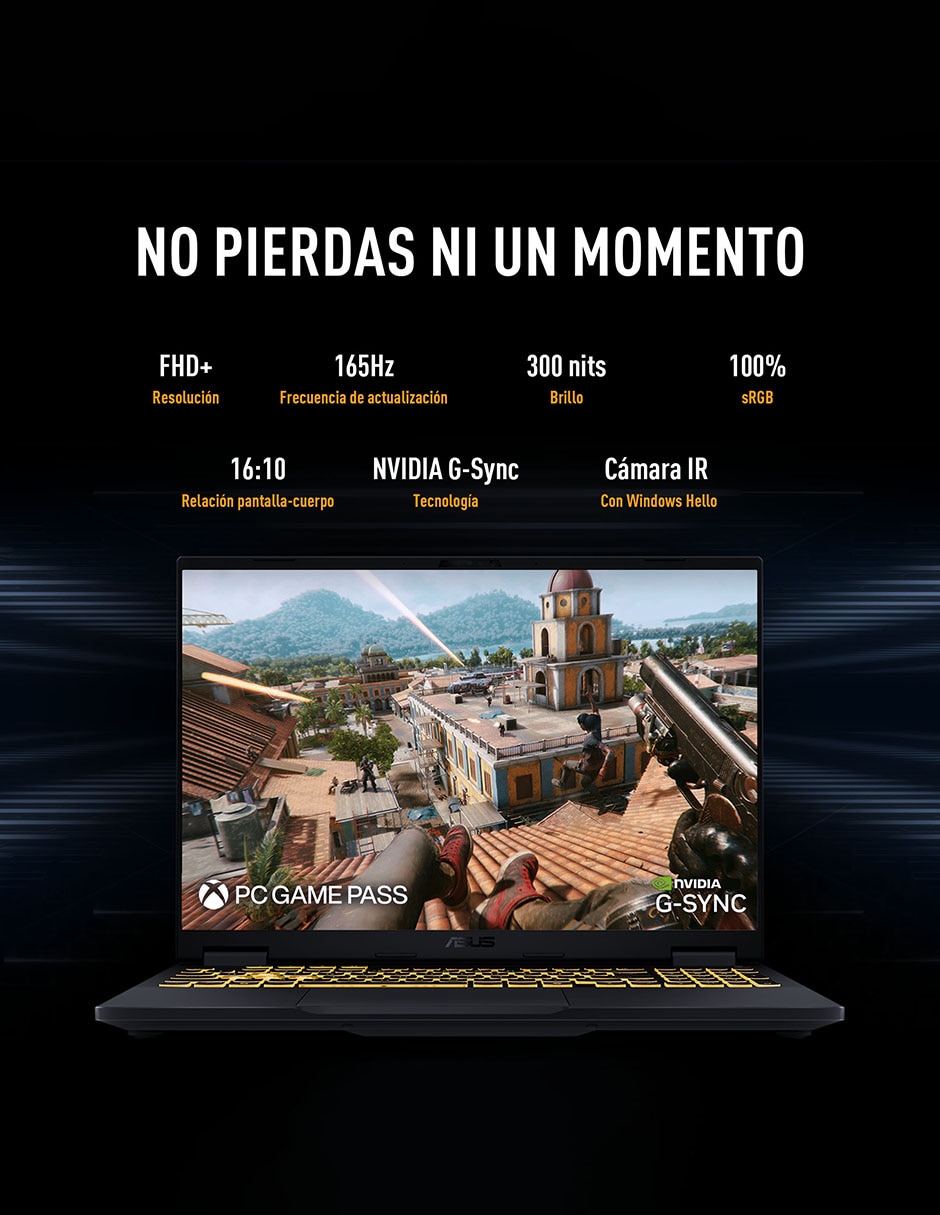 Laptop gamer Asus FX608JHR-RV147W 16 pulgadas WUXGA Intel Core i5 NVIDIA GeForce RTX 5050 16 GB RAM 1 TB SSD
