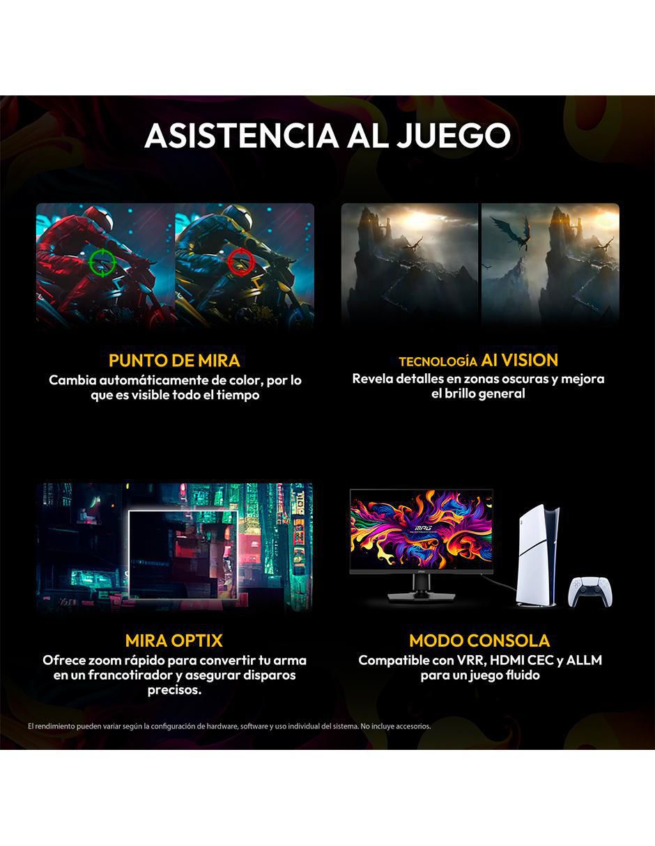 Monitor gamer Msi standard 4K/UHD 32 pulgadas MPG 321URX QD-OLED