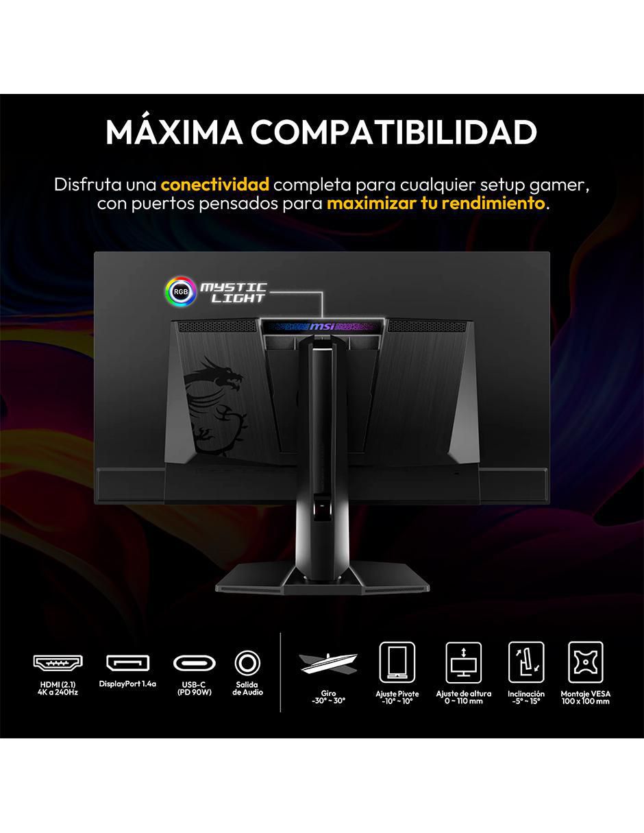 Monitor gamer Msi standard 4K/UHD 32 pulgadas MPG 321URX QD-OLED