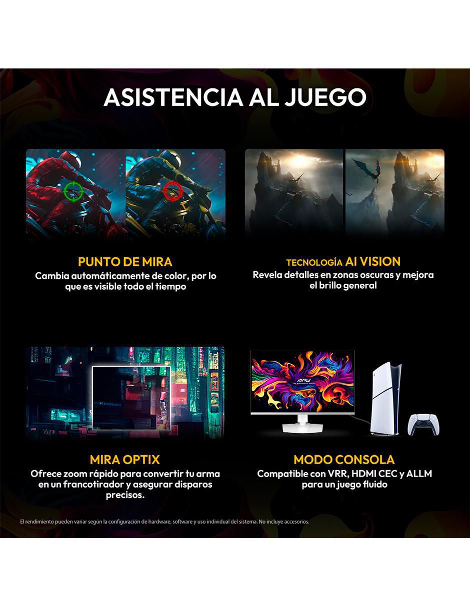 Monitor gamer MSI MPG 321URXW QD-OLED Standard 4K/UHD 32 pulgadas