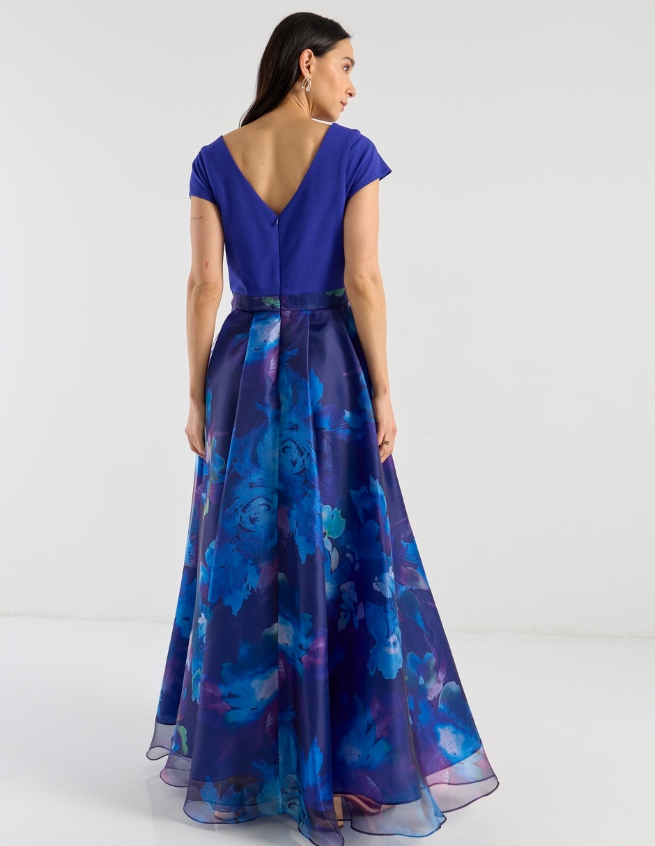 Vestido largo de fiesta Damaia Atelier escote V