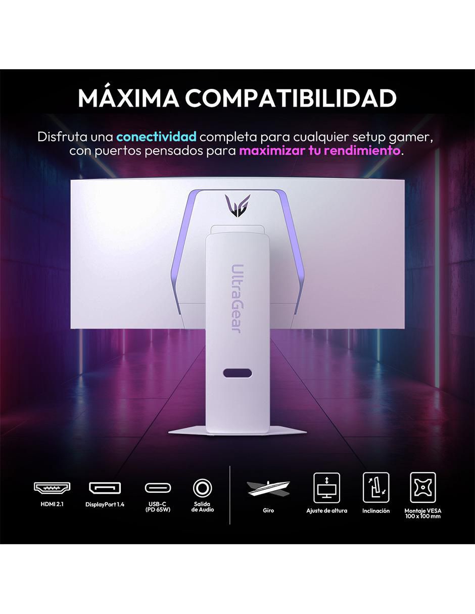 Monitor gamer Ultragear Standard UWQHD 34 pulgadas 34GX90SA-W 4