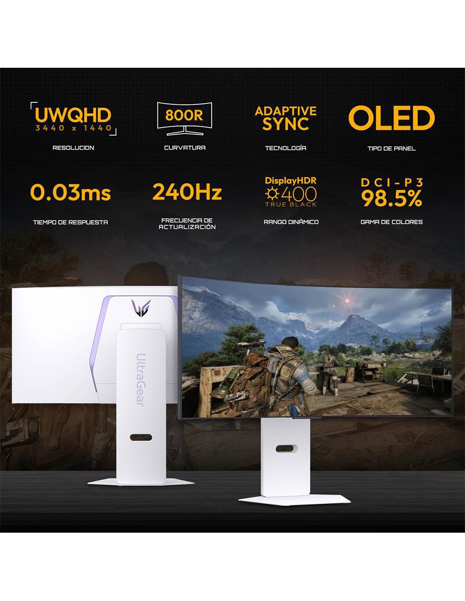 Monitor gamer Ultragear Standard UWQHD 34 pulgadas 34GX90SA-W