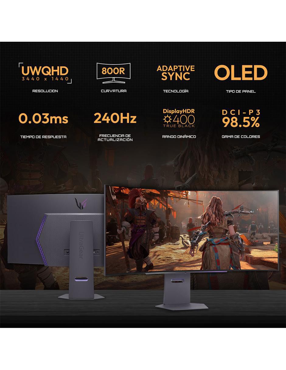 Monitor gamer Ultragear Standard UWQHD 45 puadas 45GX90SA 3