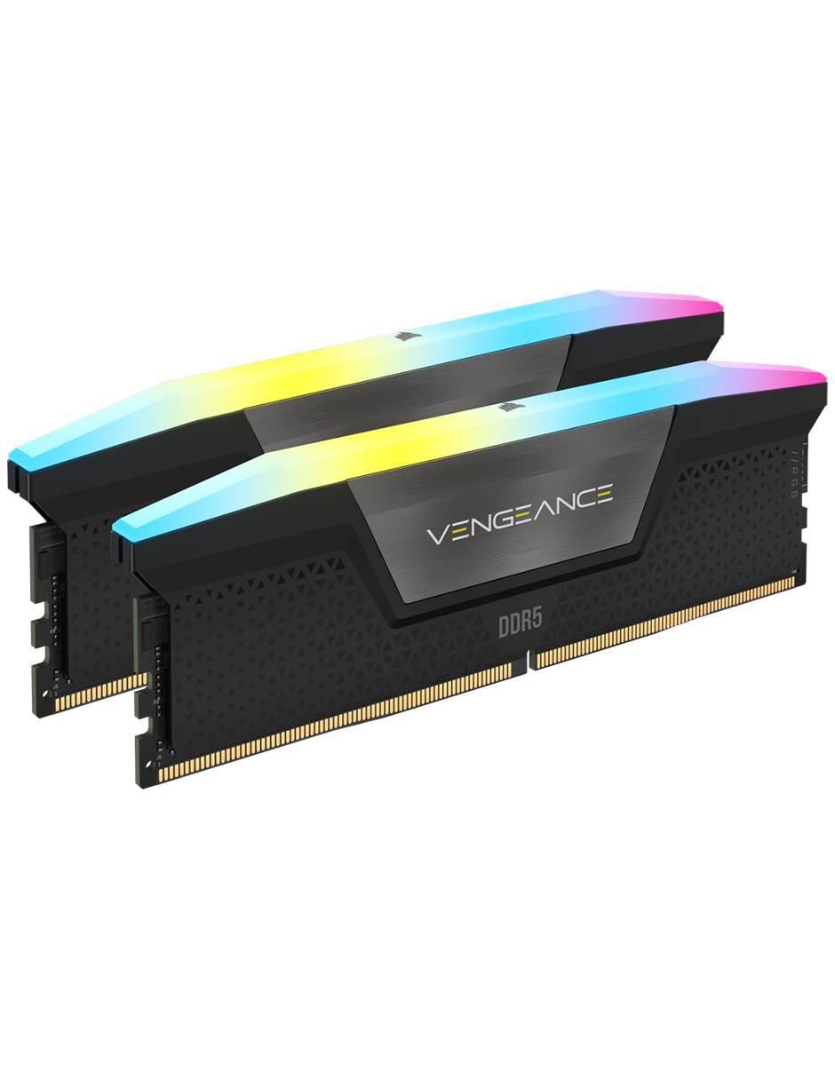 Set memoria RAM DDR5 16 GB Vengeance RGB 5200MHz 2 piezas Set memoria RAM DDR5 16 GB Vengeance RGB 5200MHz 2 piezas