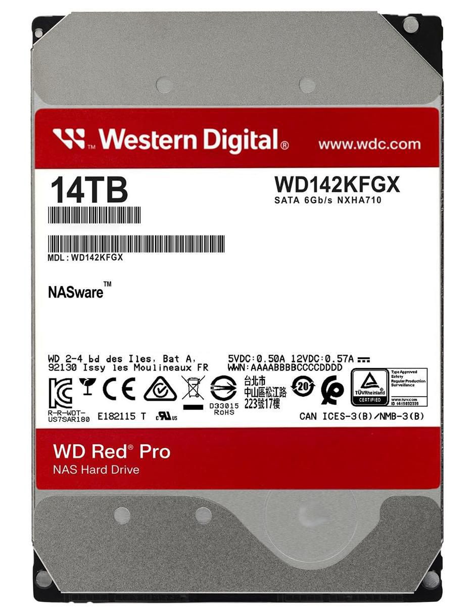 Disco duro interno Western Digital de 14 TB