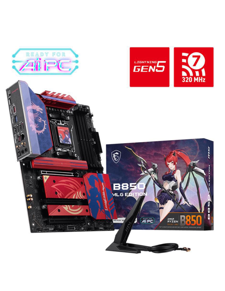 Tarjeta madre B850 MLG Edition compatible con procesador AMD Tarjeta madre B850 MLG Edition compatible con procesador AMD