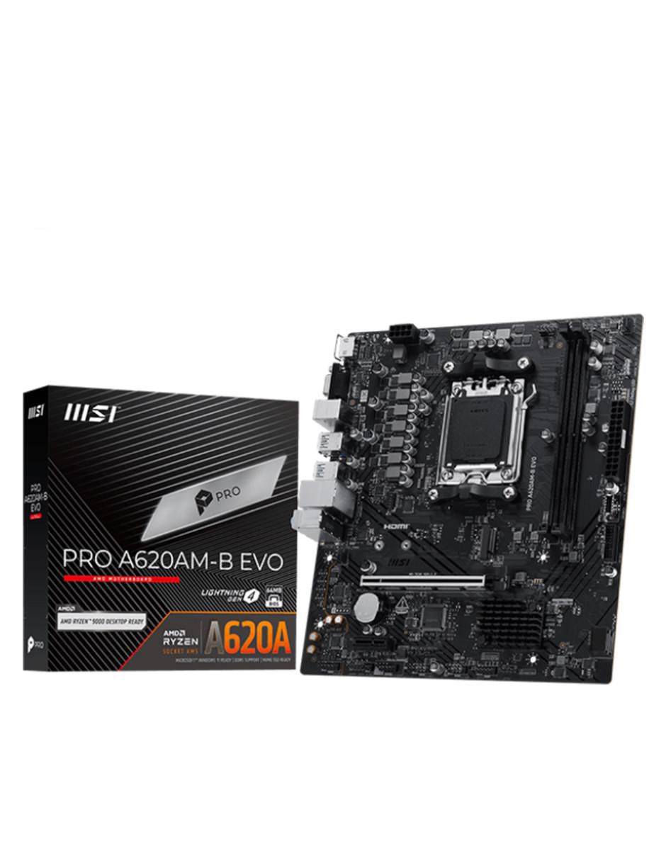 Tarjeta madre PRO A620AM- EVO compatible con procesador AMD 1