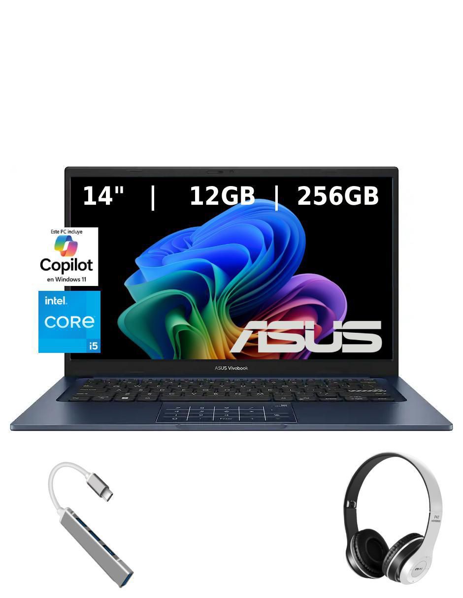 Laptop Vivobook 14 pulgadas Full HD Intel Core i5 Intel Iris XE 12 GB RAM 512 GB