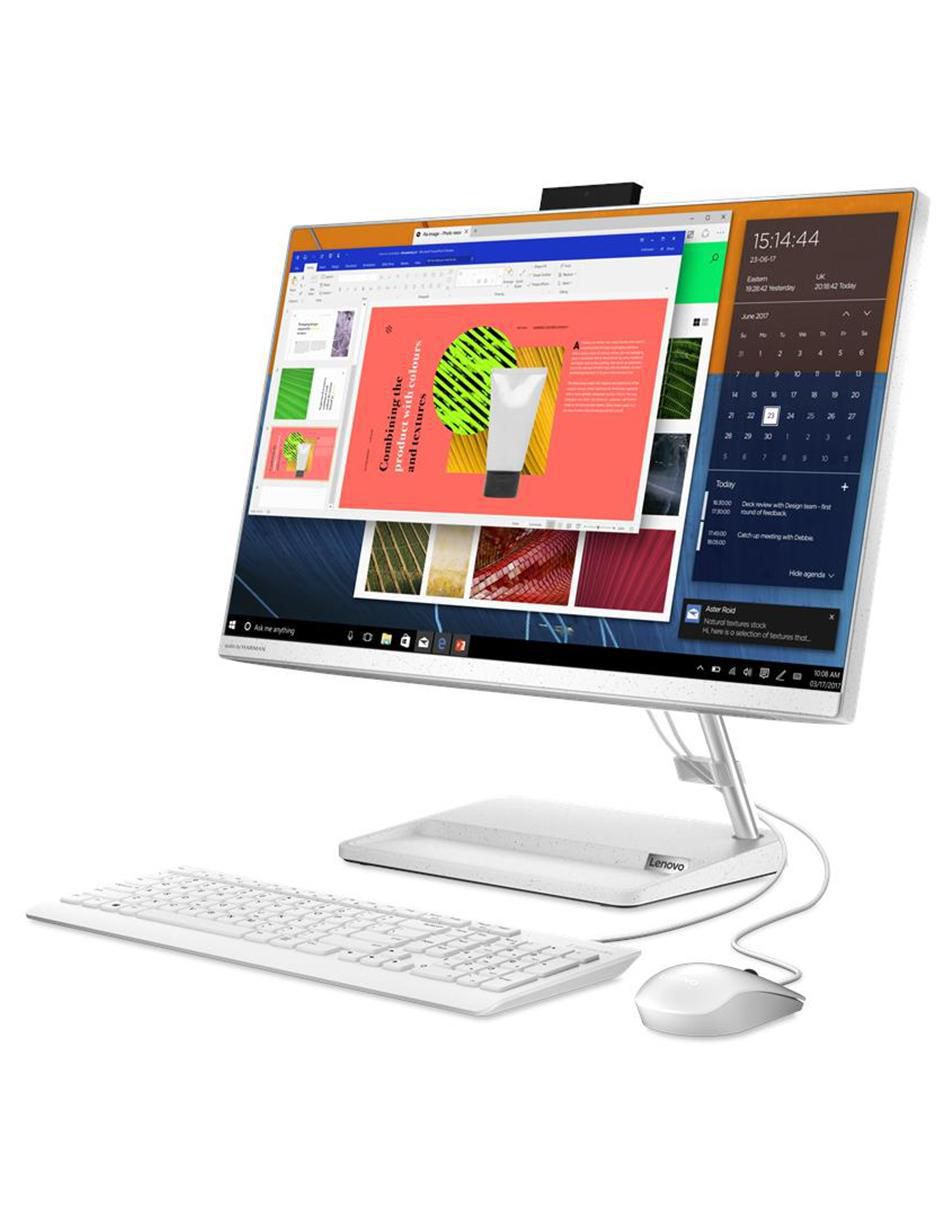 Computadora all in one Lenovo F0G1014ALD 23.8 pulgadas Full HD AMD Ryzen 5 AMD Radeon Graphics 8 GB RAM 256 GB SSD