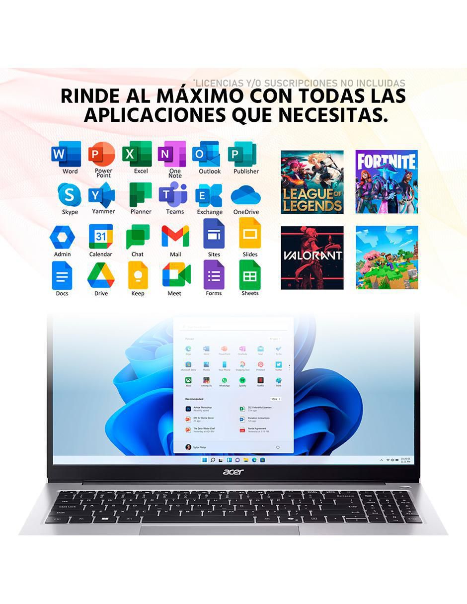 Laptop aspire 3 15.6 pulgadas full hd amd ryzen 7 amd radeon 32 gb ram 512 gb ssd 2