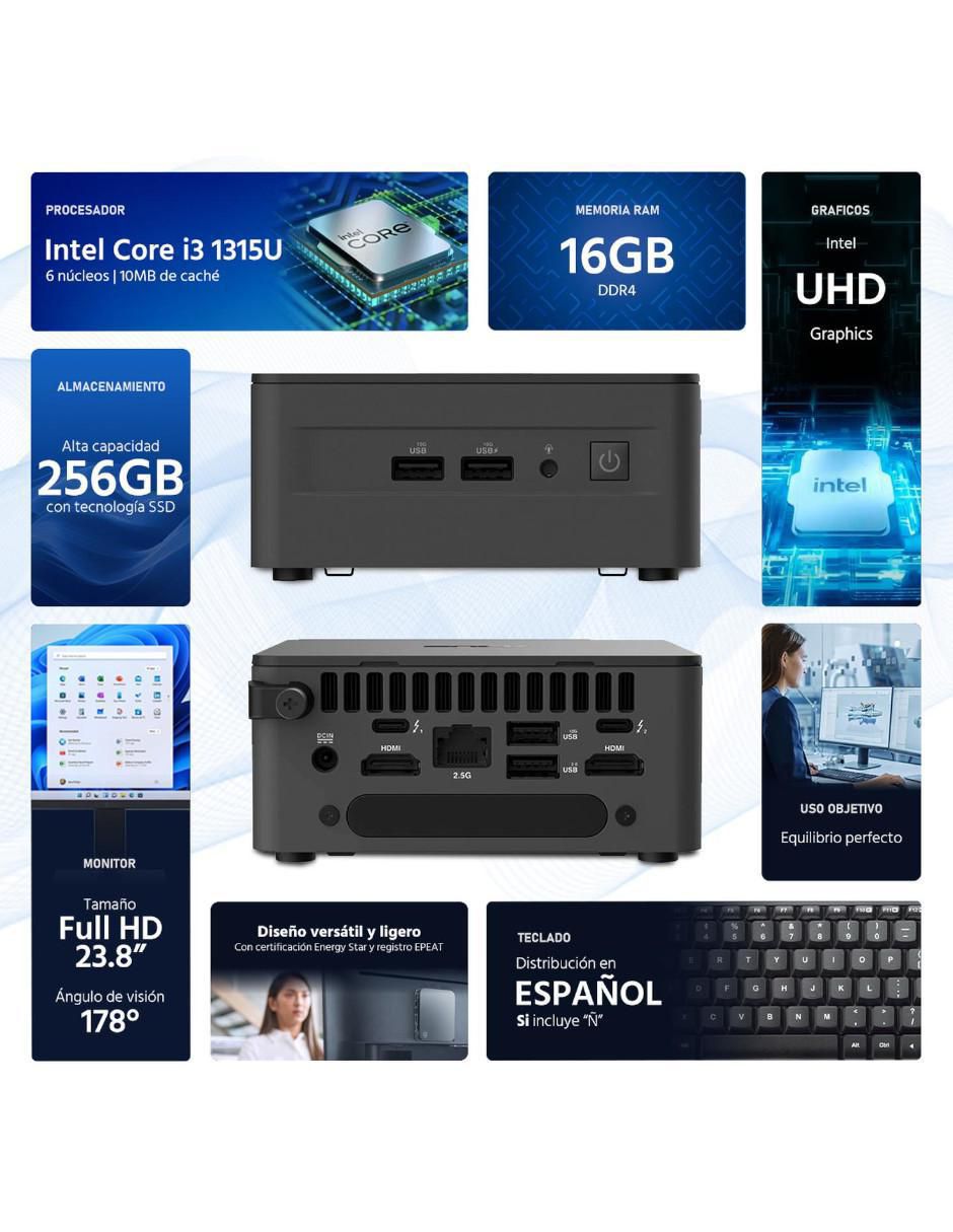 Mini PC Ci316256MTM Intel Core i3 Intel UHD Graphics 16 GB RAM 256 GB SDD 2