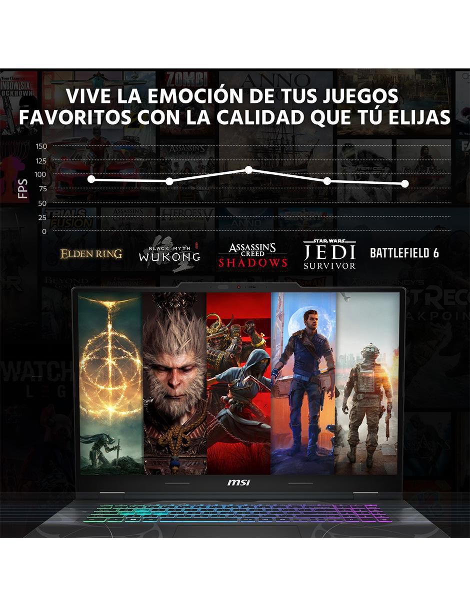 Laptop gamer MSI Cyborg 17 17.3 pulgadas Full HD Intel Core 7 240h NVIDIA GeForce RTX 5060 16 GB RAM 1 TB SSD