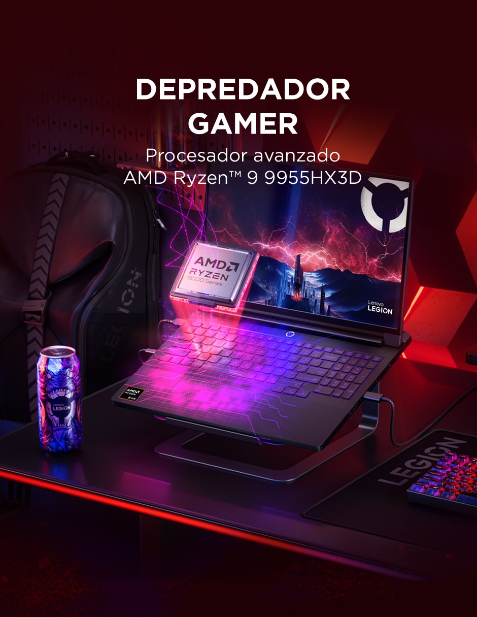 Laptop gamer 83RU0021LM 16 pulgadas WQXGA AMD Ryzen 9 NVIDIA GeForce RTX 5080 32 GB RAM 1 TB 3