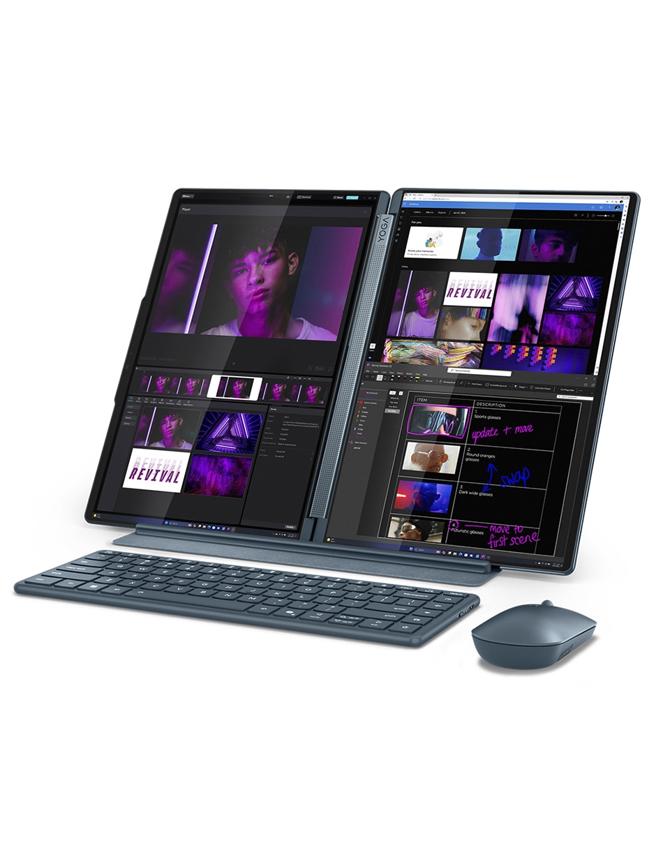 Laptop thin & light touch yoga book 9 14 pulgadas wqxga Intel core ultra 7 integradas 16 GB RAM 1 TB SSD 3