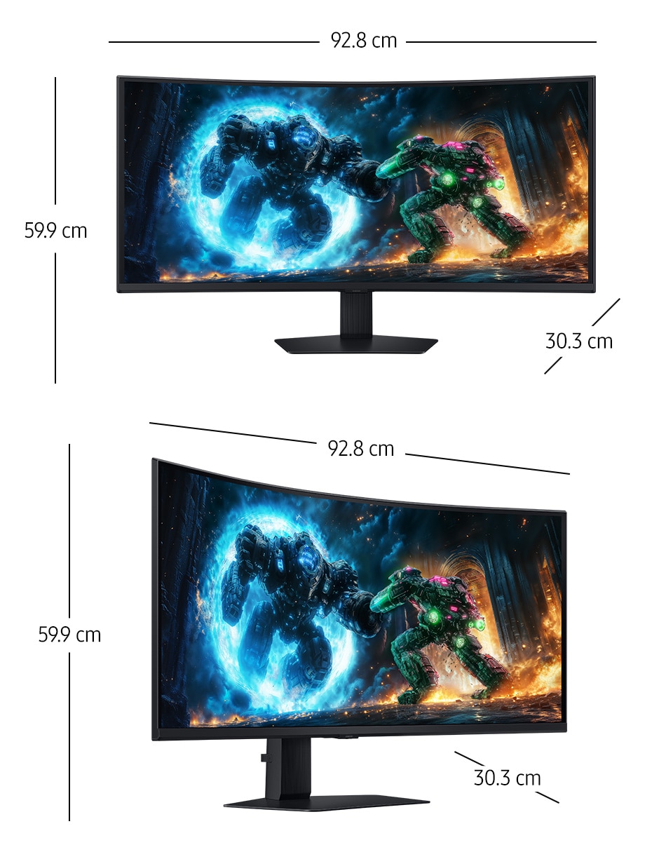 Monitor gamer Samsung VA UWQHD 40 pulgadas LS40FG750ELXZX