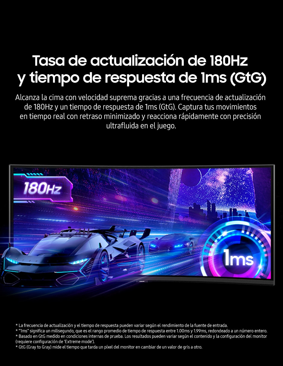 Monitor gamer Samsung VA UWQHD 40 pulgadas LS40FG750ELXZX