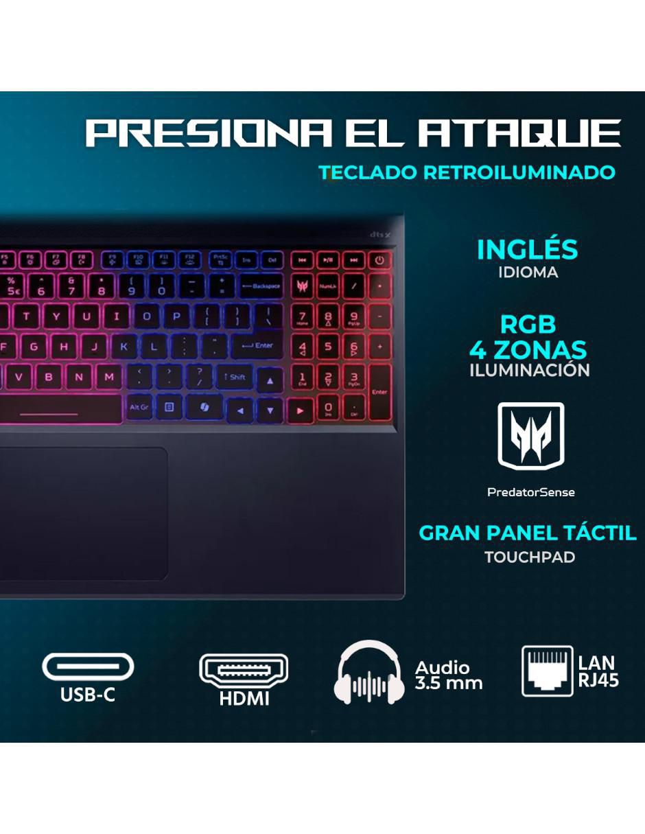 Laptop gamer Predator Helios Neo 16S 16 pulgadas WQXGA Intel core ultra 9 NVIDIA GeForce RTX 5070 Ti 32 GB RAM 1 TB 3