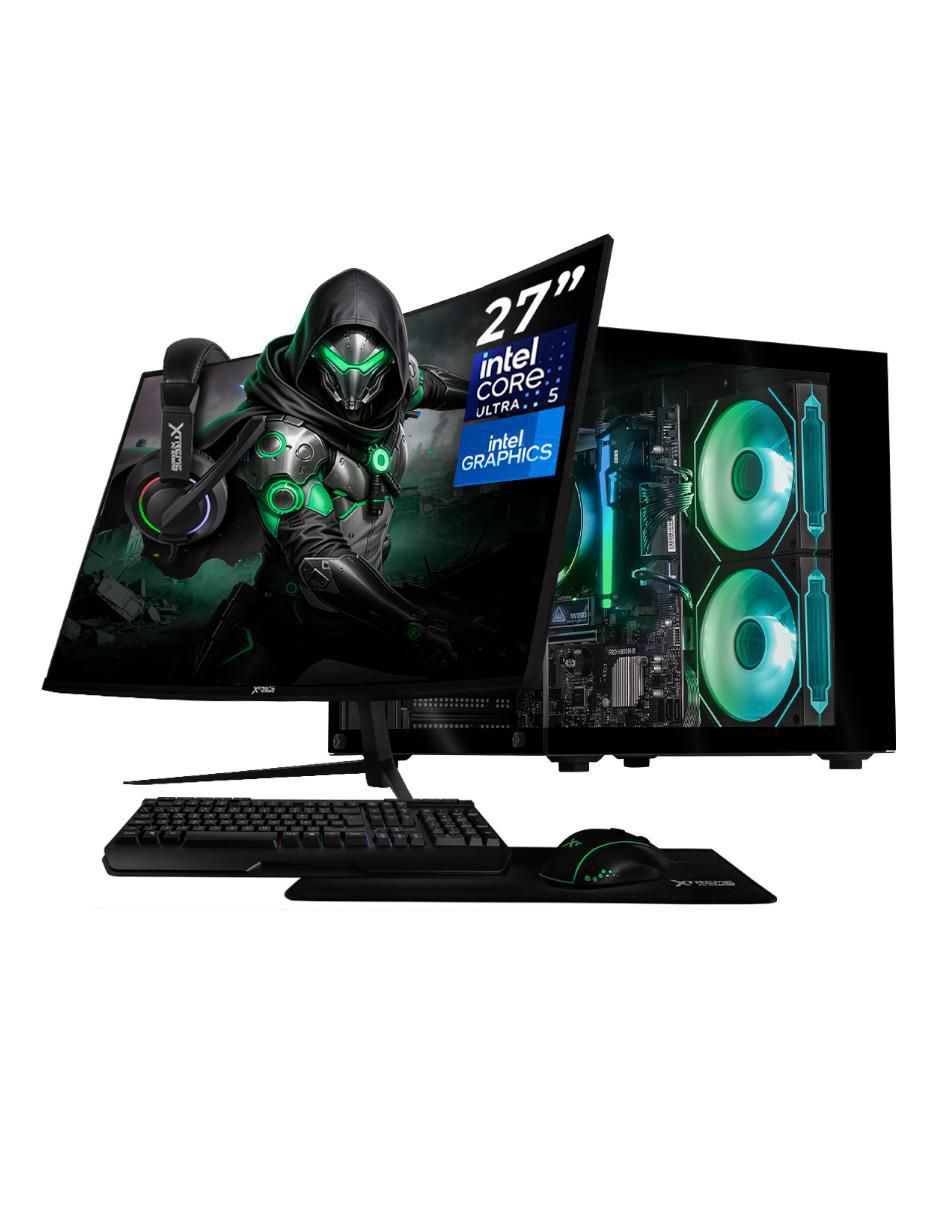 Computadora gamer XTBRU516GB5XEMTGB 27 pulgadas Full HD Intel Core Ultra 5 integradas 16 GB Ram 1 TB SSD 1