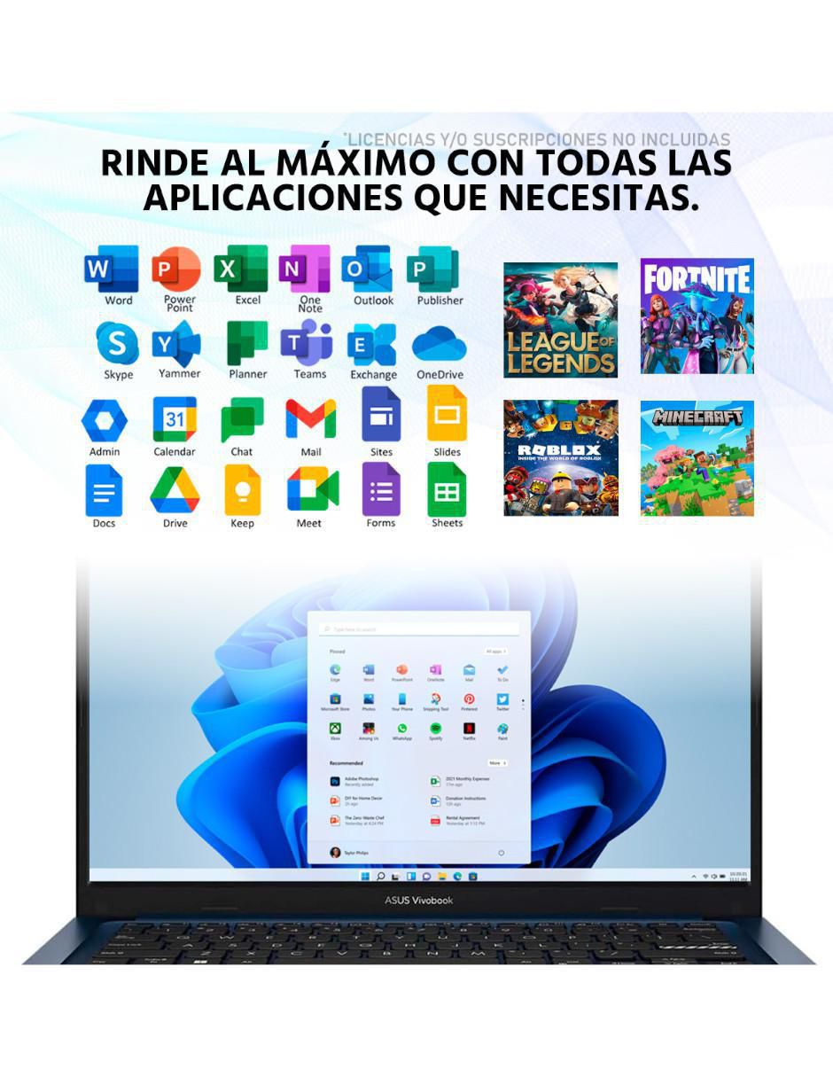 Laptop Vivobook 14 14 pulgadas Full HD Intel Core i5 Intel UHD 12 GB RAM 512 GB SSD