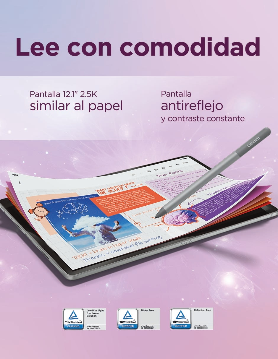 Tablet Lenovo Ideatab Plus Zag70901mx 12.1 pulgadas 256 GB de almacenamiento de 8 GB RAM