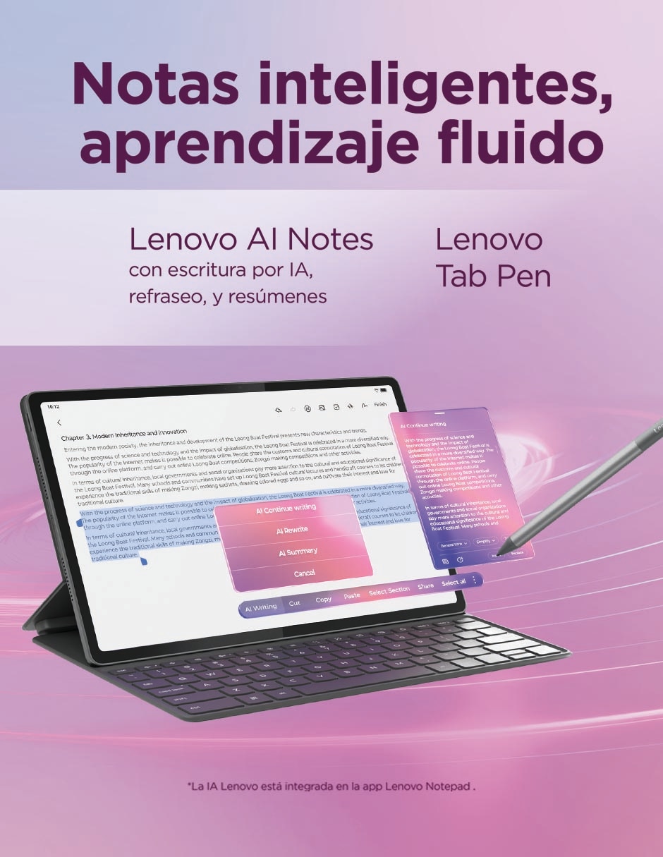 Tablet Lenovo Ideatab Plus zag70855mx 12.1 pulgadas 256 GB de almacenamiento de 8 GB RAM