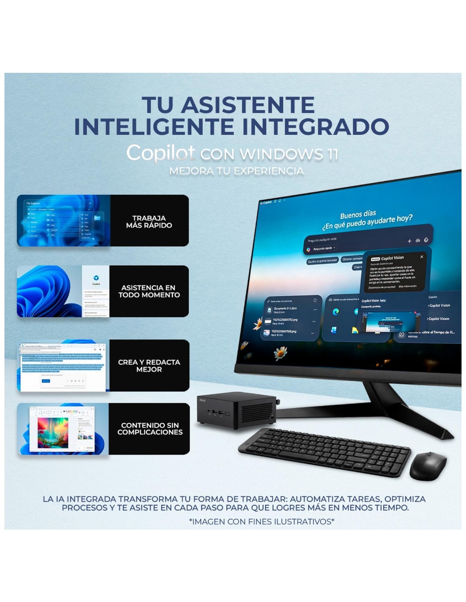 Mini Pc NUC 14 PRO Intel Core Ultra 7 Integrada 16 GB RAM 1 TB SSD 4