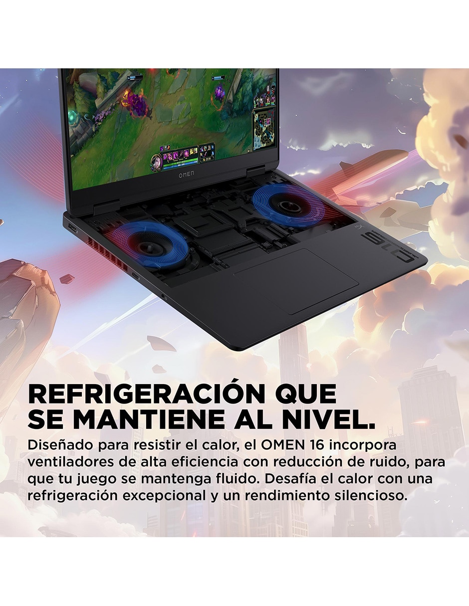Laptop gamer hp omen 16-ap0007la 16 pulgadas 2k amd ryzen 9 nvidia geforce rtx 5070 24 gb ram 1 tb ssd