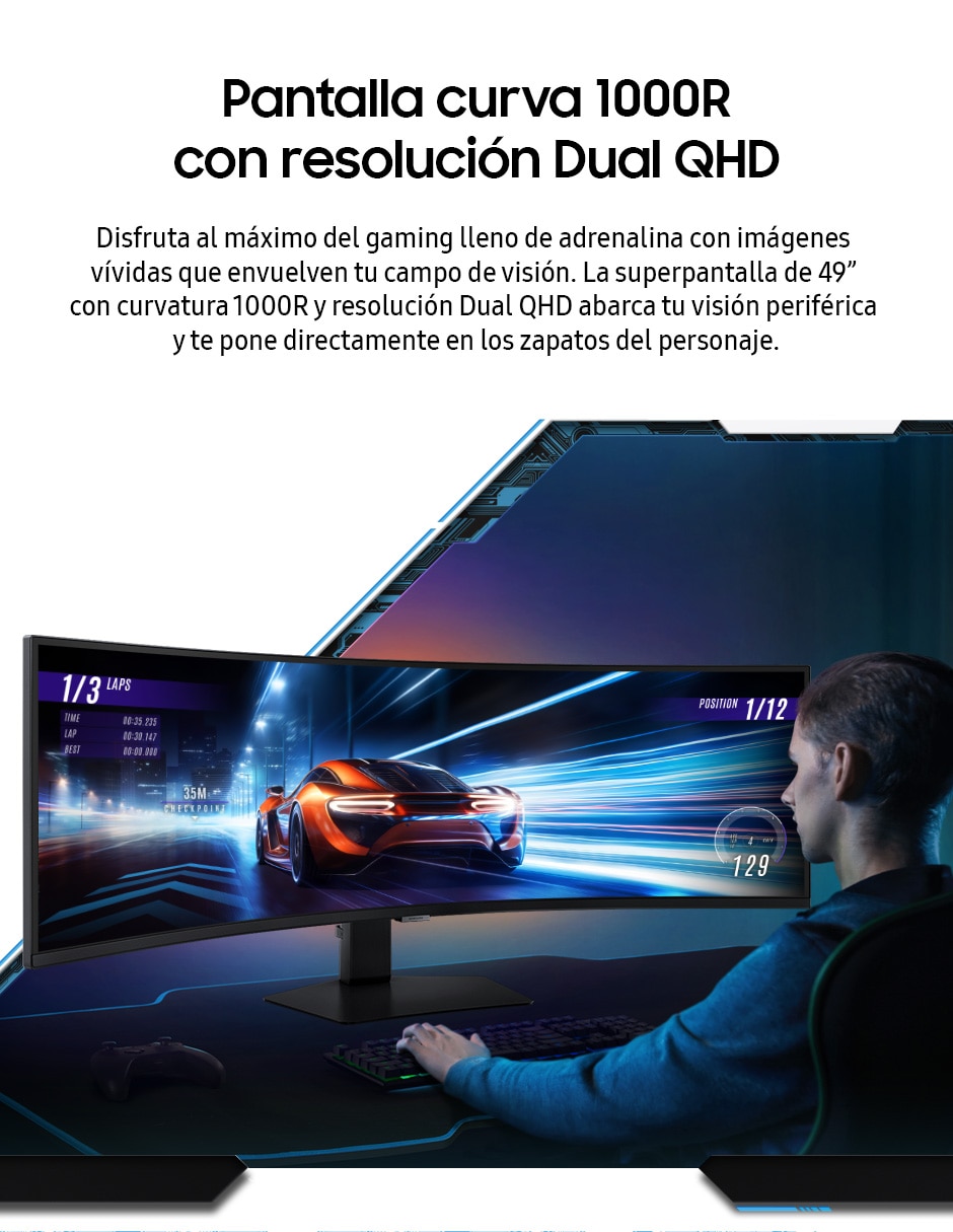 Monitor gamer LS49CG950ENXZX VA DQHD 49 pulgadas 7