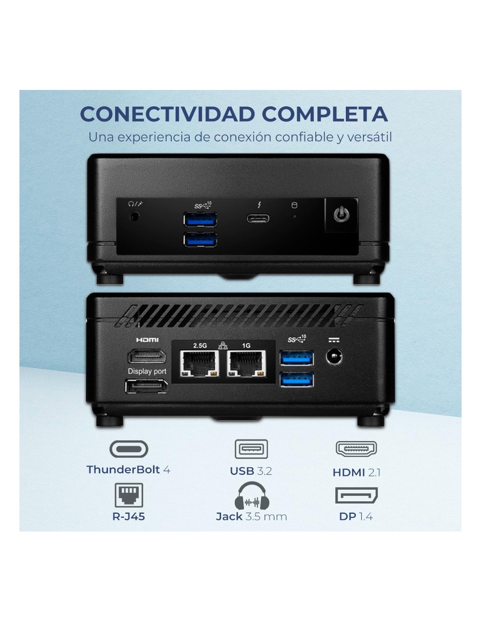 Mini PC Cubi Intel Core i3 integrada 16 GB RAM 512 GB SSD 2