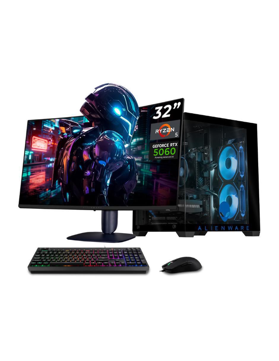 Computadora gamer XTPCR516GB5060MAE 32 pulgadas QHD AMD Ryzen 5 NVIDIA GeForce RTX 5060 16 GB RAM 1 TB SSD 1