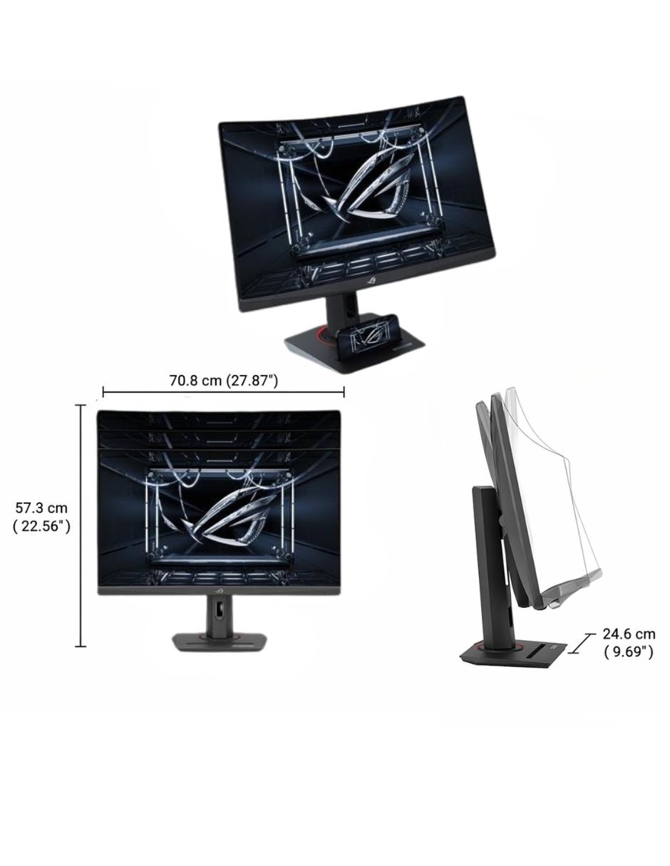 Monitor gamer Asus XG32WCS Freesync WQHD 32 pulgadas 90LM0AC0-B019B0