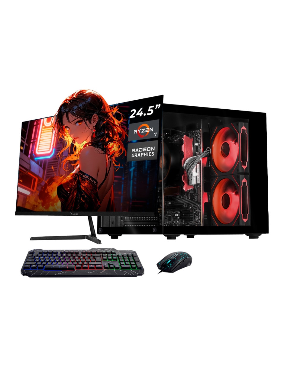 Computadora gamer XTBRR716GBRENOIRMTGB 24 pulgadas Full HD AMD Ryzen 7 AMD Radeon Graphics 16 GB RAM 500 GB SSD