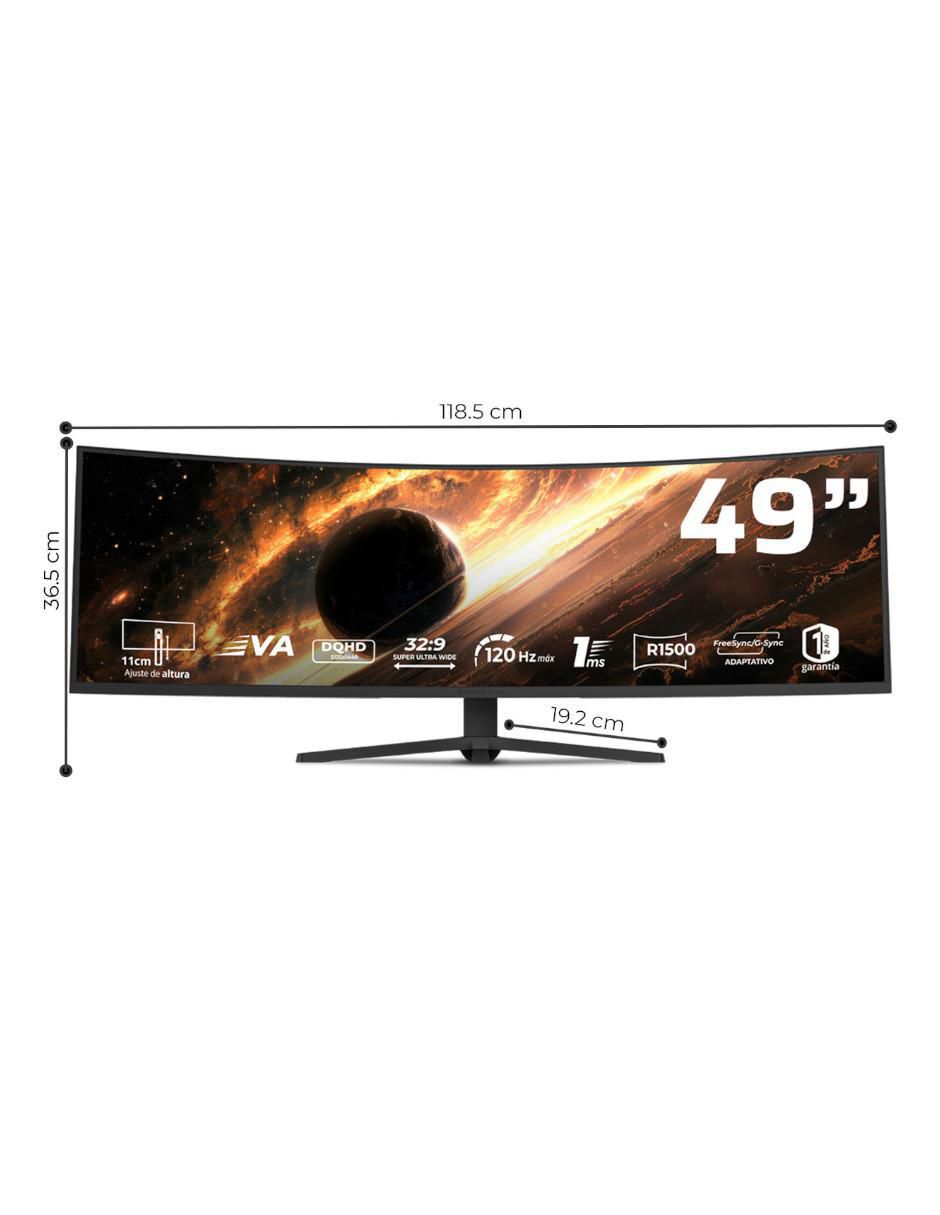 Monitor gamer Cosmos Titan Mct49X VA DQHD 49 pulgadas 7