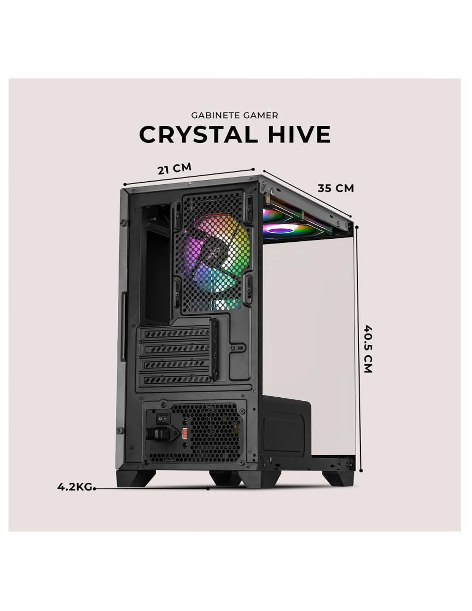 Gabinete Xtreme Pc Gaming Crystal Hive