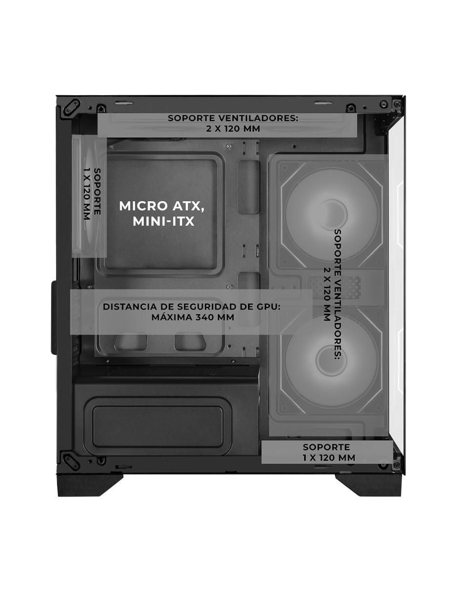 Gabinete Xtreme Pc Gaming Crystal Hive