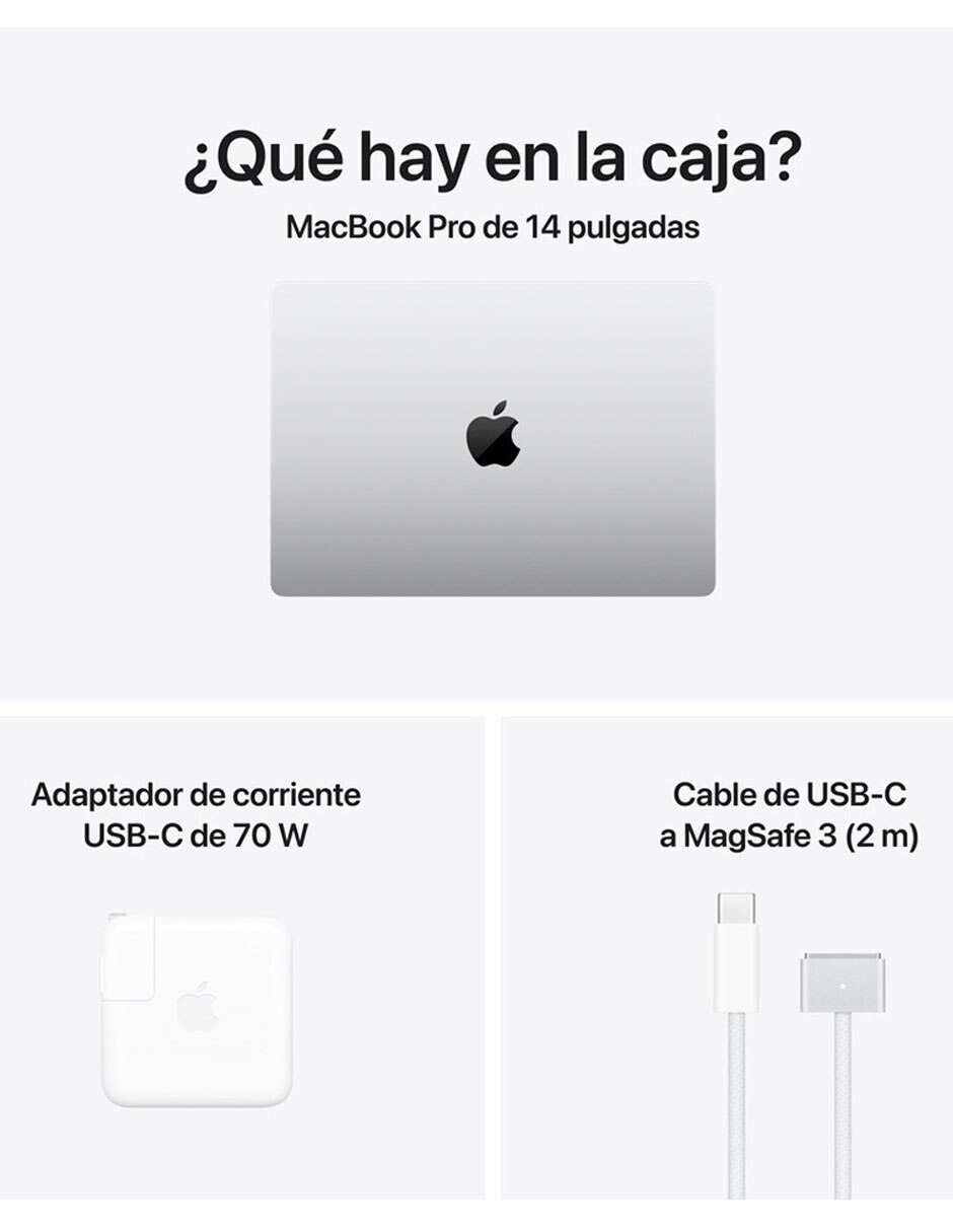 Apple MacBook Pro 14 pulgadas M5 Pro 24 GB RAM 1 TB SSD Color Plata