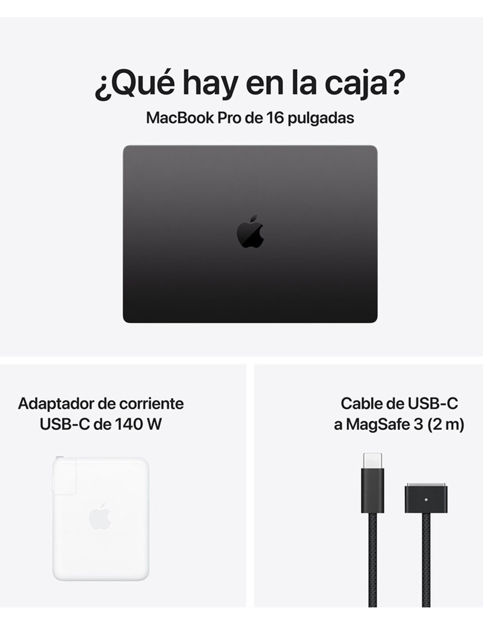 MacBook Pro 16 pulgadas M5 Pro 24 GB RAM 1 TB SSD Negro Espacial 9