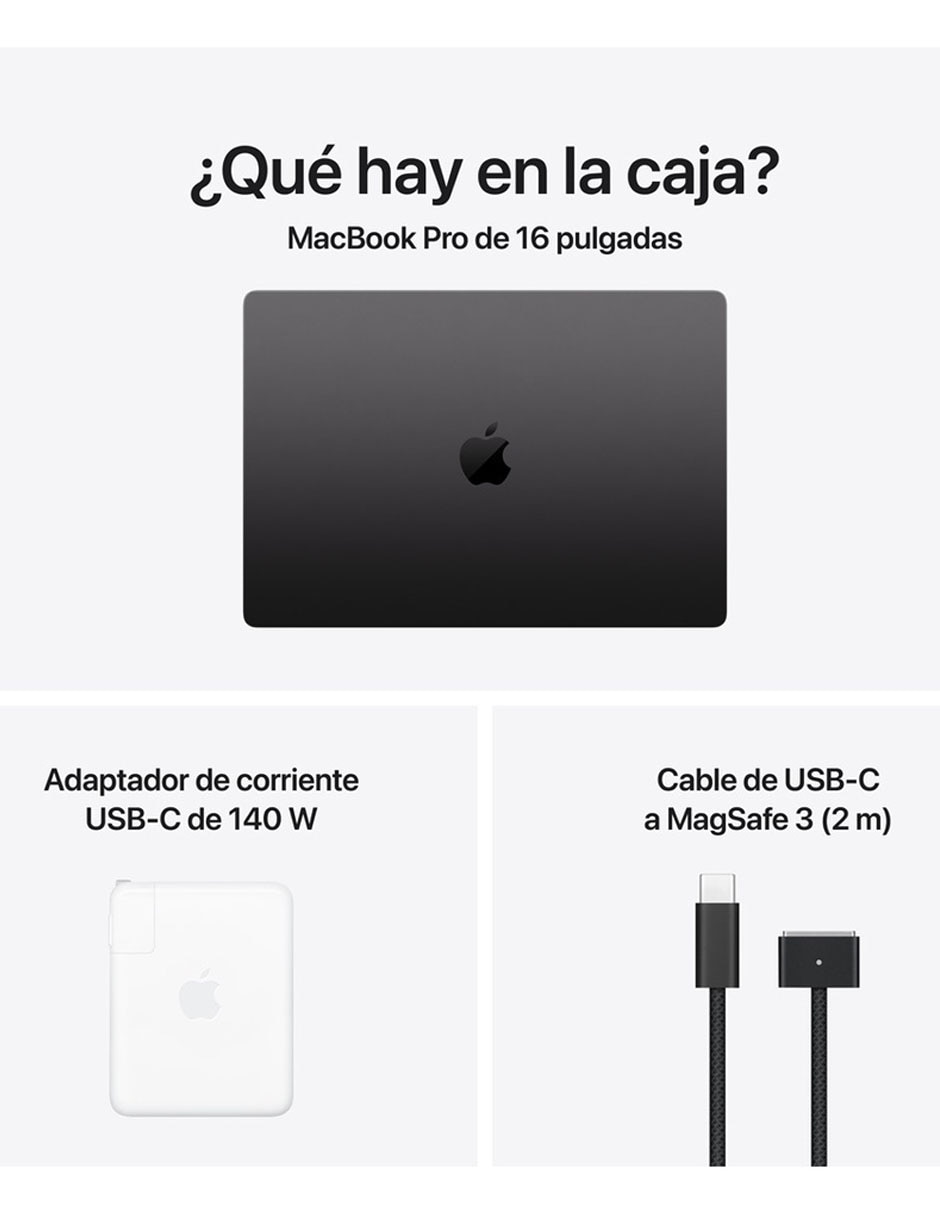 MacBook Pro 16 pulgadas Chip M5 Pro 48 GB RAM 1 TB SSD negro espacial 9