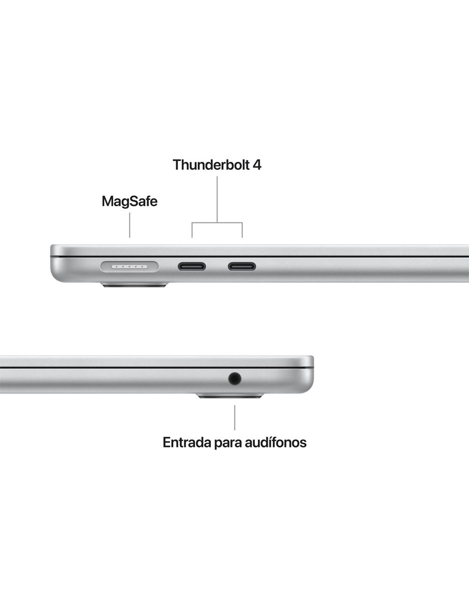 Apple MacBook Air 13 pulgadas Chip M5 16 GB RAM 512 GB SSD Color Plata