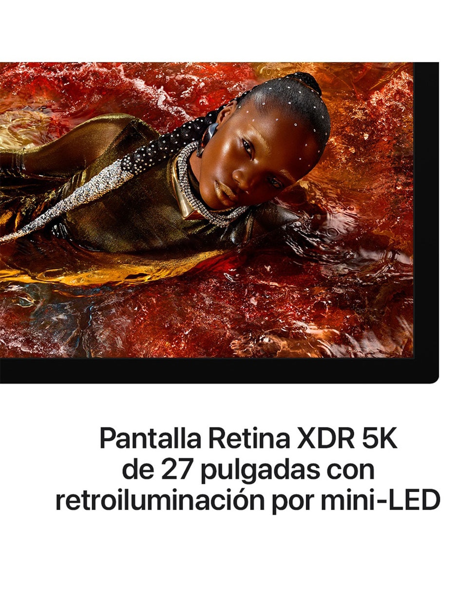 Monitor apple studio display xdr 5k 27 pulgadas mfel4cl/a